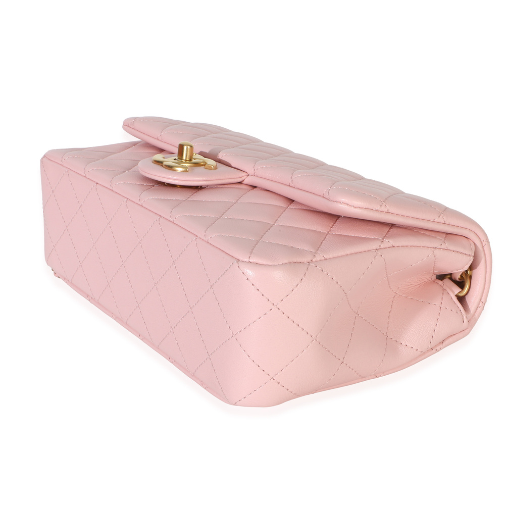 Chanel Pink Quilted Lambskin Small CC Crush Flap Bag - Picture 7 of 8